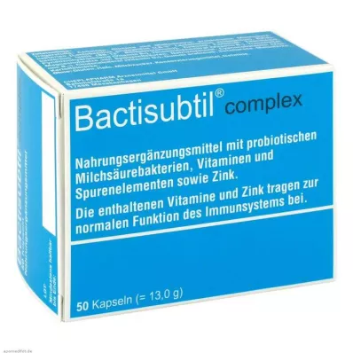 BACTISUBTIL Cápsulas complejas, 50 uds