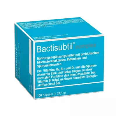 BACTISUBTIL Cápsulas complejas, 100 uds