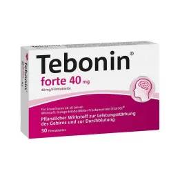 TEBONIN forte 40 mg comprimidos recubiertos con película, 30 uds