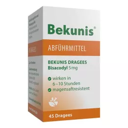 BEKUNIS Grageas de Bisacodilo 5 mg comprimidos gastrorresistentes, 45 uds