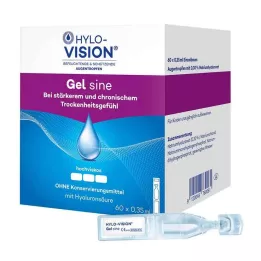 HYLO-VISION Pipetas monodosis de gel sinusoidal, 60 x 0,35 ml
