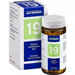BIOCHEMIE Orthim 19 Cuprum Arsenicosum D 12 Tabl., 400 pz