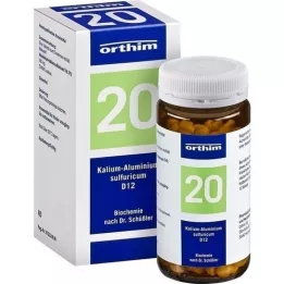 BIOCHEMIE Orthim 20 aluminio de potasio. Sulfur.d 12 Tabl., 400 pz