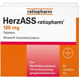 HERZASS- ratiopharm 100 mg tabletas, 50 pz