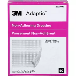 ADAPTIC Apósito húmedo para heridas 7,6 x 7,6 cm 2012DE, 50 uds