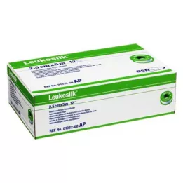 LEUKOSILK 2.5 CMX5 m, 12 pz
