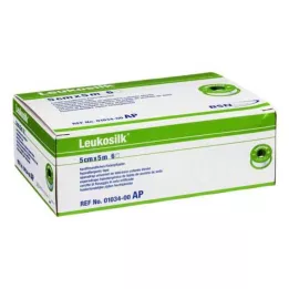 LEUKOSILK 5 cm x 5 m, 6 piezas