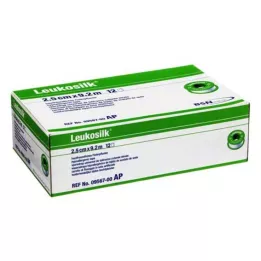 LEUKOSILK 2.5 CMX9.2 m, 12 pz