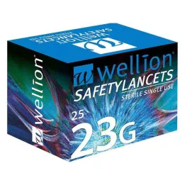 WELLION Safetylance 23 g de reloj de seguridad., 25 pz