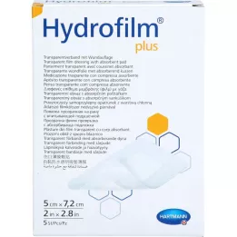 HYDROFILM más asociación transparente 5x7.2 cm, 5 pz