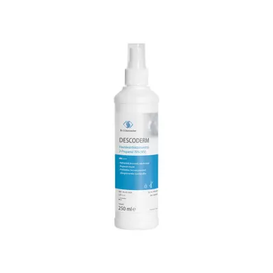 DESCODERM Solución desinfectante para manos y piel a base de alcohol, 250 ml