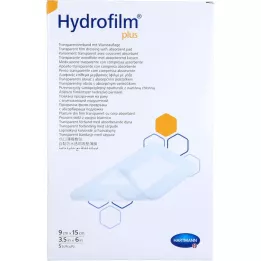 HYDROFILM más asociación transparente 9x15 cm, 5 pz
