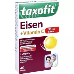 TAXOFIT Cápsulas blandas de hierro+vitamina C, 40 pz
