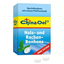 CHINA ÖL Pastillas para la garganta y la tos sin azúcar, 40 g