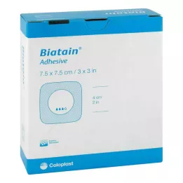 BIATAIN Apósito de espuma autoadhesivo de 7,5 x 7,5 cm, 10 uds