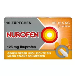 NUROFEN Supositorios Junior 125 mg, 10 uds