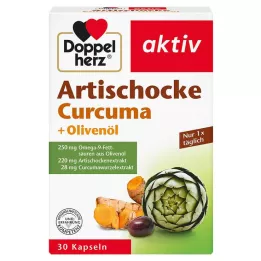 DOPPELHERZ Cápsulas de Alcachofa+Aceite de Oliva+Cúrcuma, 30 uds