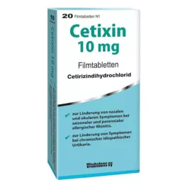 CETIXIN Comprimidos recubiertos con película de 10 mg, 20 uds