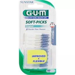 GUM Picks blandos X-Large, 40 pz