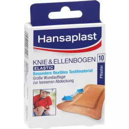 Hansaplast Knee de yeso elástico y codo, 10 pz