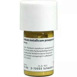 PLUMBUM METALLICUM preparación. D 20 Trituración, 20 g