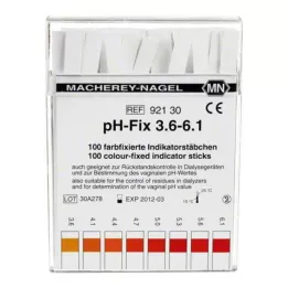 PH-FIX Tiras indicadoras pH 3,6-6,1, 100 uds