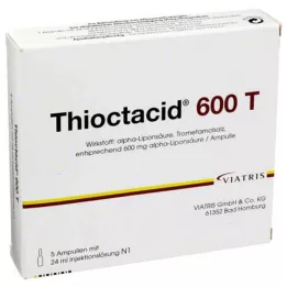 THIOCTACID Solución inyectable de 600 T, 5 x 24 ml