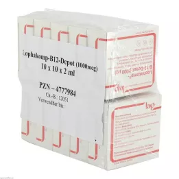 LOPHAKOMP B 12 Depot 1000 μg solución inyectable, 100X2 ml