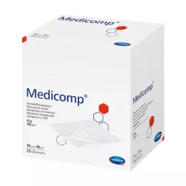 MEDICOMP Tejido no tejido comp. no estéril 10x10 cm 4 capas, 100 uds