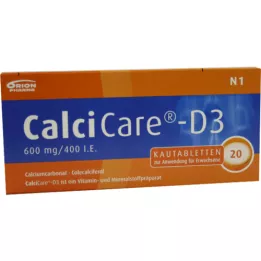 CALCICARE D3 Tabletas de masticación, 20 pz