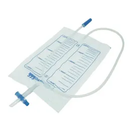 Bolsa de orina no estéril de 2000 ml Nrv con ventilación cruzada de drenaje, 1 unidad