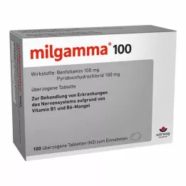 MILGAMMA Comprimidos recubiertos de 100 mg, 100 uds