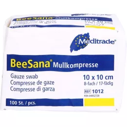 MULLKOMPRESSEN 10x10 cm, no estéril, 8 capas, 100 uds