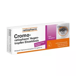 CROMO-RATIOPHARM Gotas oftálmicas monodosis, 20X0,5 ml