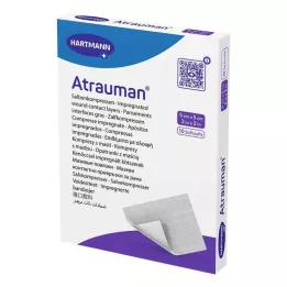 ATRAUMAN Compresas estériles de 5x5 cm, 10 uds