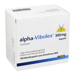 ALPHA VIBOLEX Cápsulas blandas de 300 mg, 100 uds
