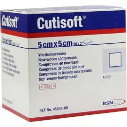 CUTISOFT VLIES Comprima 5x5 cm estéril, 50x2 pz