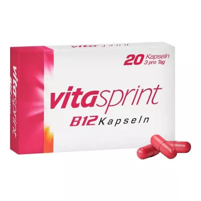 VITASPRINT Cápsulas de vitamina B12, 20 uds