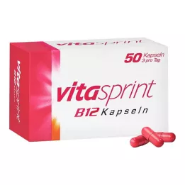 VITASPRINT Cápsulas de vitamina B12, 50 uds
