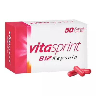 VITASPRINT Cápsulas de vitamina B12, 50 uds