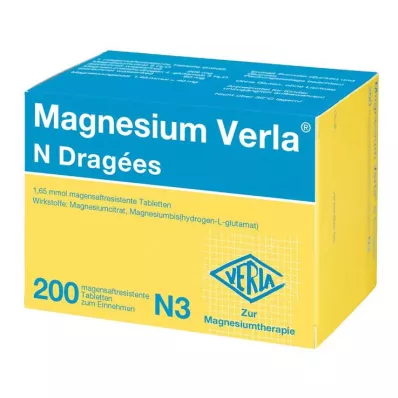 MAGNESIUM VERLA Grageas N, 200 uds