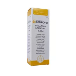 MEDIHONEY Gel antibacteriano para heridas, 5 x 20 g
