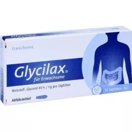 GLYCILAX Supositorios para adultos, 12 pz