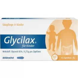 GLYCILAX Supositorios para niños, 12 pz