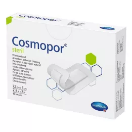 COSMOPOR Apósito estéril para heridas, 5 x 7,2 cm, 10 uds