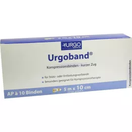 URGOBAND Venda elástica corta 10 cm x 5 m, 10 uds