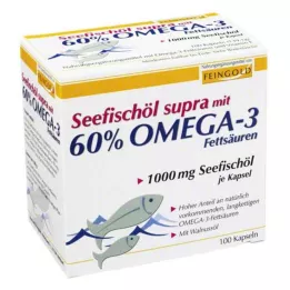 SEEFISCHÖL Supra con 60% de grasas Omega-3, cápsulas blandas, 100 uds