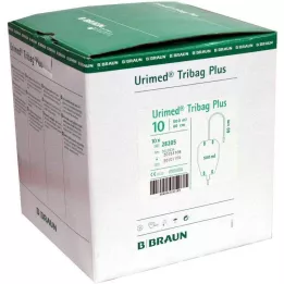 URIMED Bolsa de orina para pierna Tribag Plus, 500 ml, 50 cm, 10 unidades