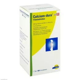 CALCIUM DURA Comprimidos recubiertos con película de vitamina D3, 120 uds