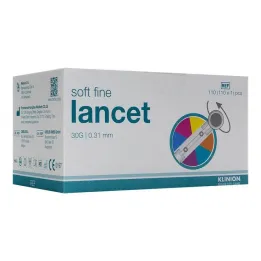 Lancetas de color fino Klinion Soft 30 g, 110 piezas